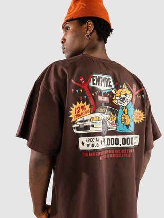 Empyre Used Cars Boxy T-Shirt marrone