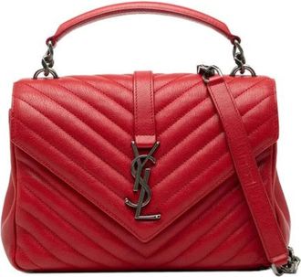 Saint Laurent Pre-owned Handbags, female, Red, Size: ONE SIZE Pre-owned Handbag