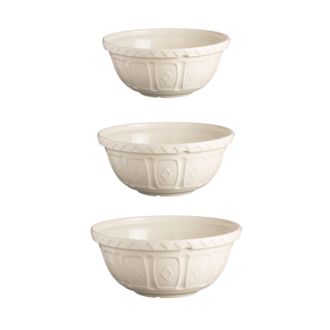 Mason Cash Color Mix Size 12, Size 18, Size 24 Mixing Bowl Set of 3