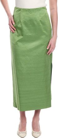 Rebecca Taylor Slub Sateen Pencil Skirt