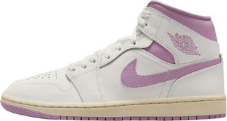 Nike Nike Womens Air Jordan 1 Mid Sneaker, Sail/Muslin/Orchid, 4.5 UK