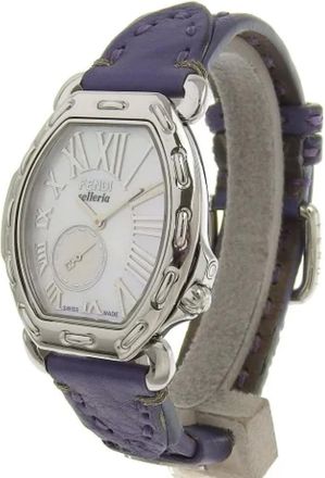 Fendi Pre-owned Watches, female, White, Size: ONE SIZE Pre-owned Stainless Steel Watch