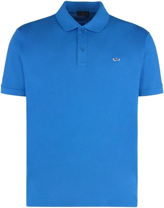 Paul & Shark Cotton Piqu&eacute; Polo Shirt - Heren - Polos - Blauw - XL - Katoen - Tops