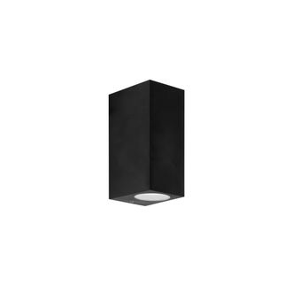 Forlight Aplique Ip44 Kubo Double Emission Gu10 7w Negro