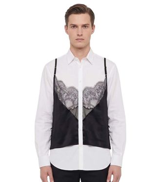 Dsquared2 White Regular Lace Shirt