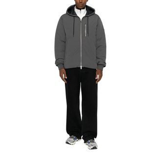 Moose Knuckles Northdale Hoodie - male - Moose Knuckles - Light Jackets - Gray - XL - Jackets