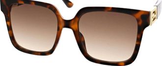 Sean John Womens Large Square Sunglasses In Tortoise