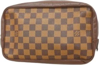 Louis Vuitton Pre-owned Clutches, female, Brown, Size: ONE SIZE Pre-owned Pouch