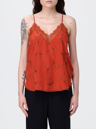 Zadig&Voltaire Top Christy silk strass wings