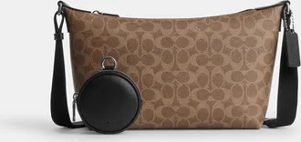 Coach Small Finn Crossbody Bag With Pouch In Signature Canvas
