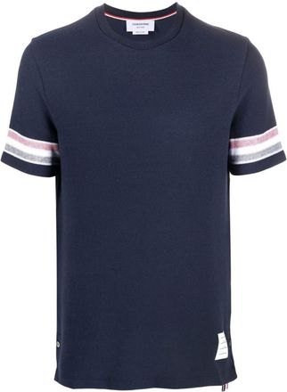 Thom Browne Navy Blue Crew Neck T-Shirt