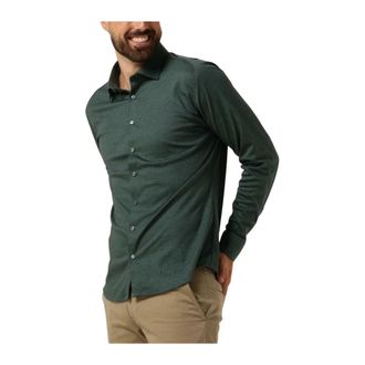 DeSoto Casual Kent 1/1 - Heren - Overhemden - Groen - Maat: 3XL Katoen