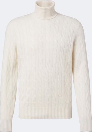 Brunello Cucinelli Dolcevita in cashmere a trecce