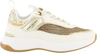 Kurt Geiger Kensington Sneaker - Dames - Sneakers - Beige - 41 EU - Leer - Schoenen