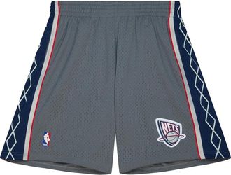 Mitchell & Ness Shorts New Jersey Nets Silver 2004 - Grigio