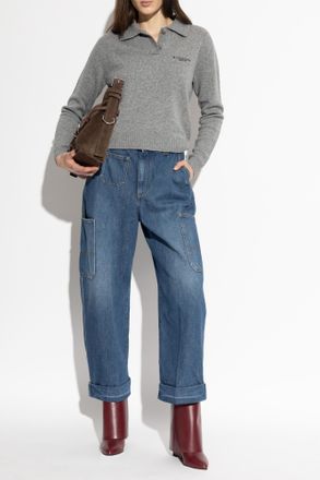 Givenchy Cargo Jeans, Womens, Blue