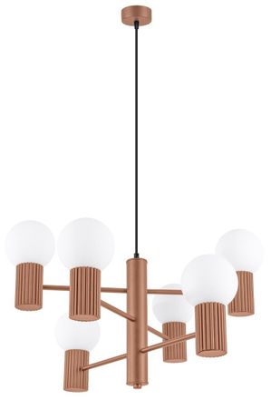Sollux Lighting Design Pendellampe Halo 6-flammig, Mokka Archiviert