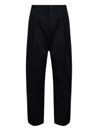 Herno pleated trousers - men - Polyester - M - Black