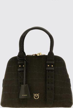 Pinko Borsa Escape Small Pinko in camoscio stampa cocco