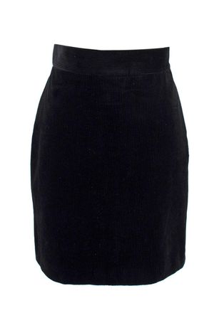 Bella Freud black corduroy mini skirt Size XS