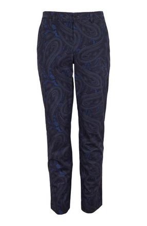 Lords of Harlech Charles Stretch Twill Flat Front Pant in Paisley Badalona Smoke at Nordstrom, Size 3632