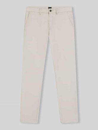 Boss Orange by Hugo Boss BOSS Orange Slim Fit Chino aus Baumwoll-Mix mit Leinen und Viskose-Anteil in Sand, Gr&ouml;&szlig;e 31/32