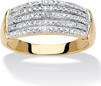 Palm Beach Jewelry Diamond Accent Gold-Plated Anniversary Band