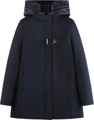 Fay Parkas, female, Blue, Size: 2XL Toggle Coat in Technical Blue