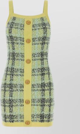 Balmain embroidered tweed mini dress