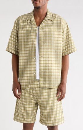 Carhartt Work in Progress Kander Plaid Cotton Button-Up Bowling Shirt in Kander Check/snake at Nordstrom, Size Xx-Large