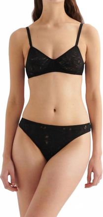 Araks Tine Lace Thong In Black
