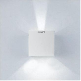 Trade Shop Trade Shop Traesio - Trade Shop - Applique Led Cubo Lampada A Parete Wisdom 6w 810lm Regulable Luce Updown Ip65