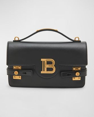 Balmain BBuzz 24 Shoulder Bag in Smooth Leather