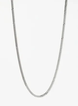 Pilgrim Silver-plated curb-link chain