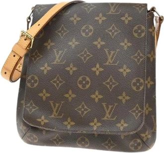 Louis Vuitton Pre-owned Cross Body Bags, female, Brown, Size: ONE SIZE Pre-owned Canvas Cross Body Bag