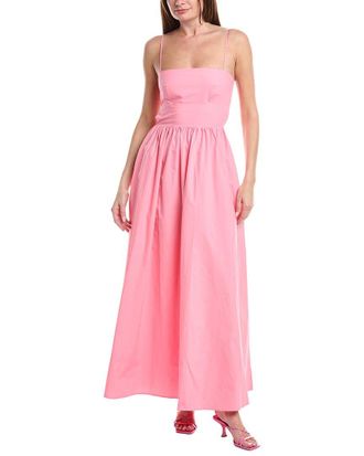 Susana Monaco Poplin Open Back Maxi Dress