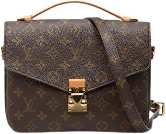 Louis Vuitton Pre-owned Pochette Metis - Dames - Vintage Schoudertas - Bruin - ONE Size - Leer - Vintage