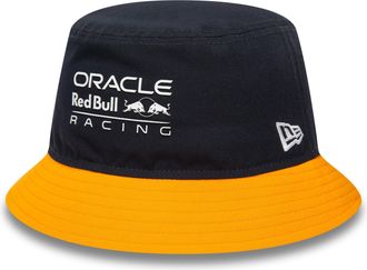 New Era Red Bull Racing F1 Repreve Navy Blue/Orange Bucket Hat Unisex Eco-Friendly Collaboration - Made with up to Five Plastic Bottles (M)