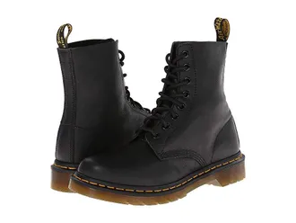 Dr. Martens 1460 Pascal Virginia Womens Boots Black Virginia : UK 8 (US Womens 10) M, Leather