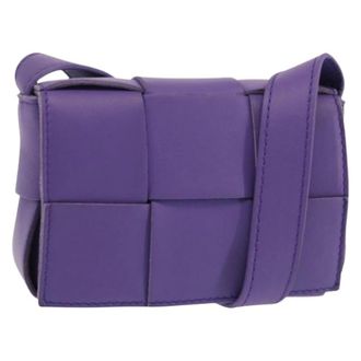 Bottega Veneta Pre-owned Cross Body Bags, female, Purple, Size: ONE SIZE Pre-owned Shoulder Bag