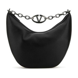 Valentino Garavani Shoulder Bags, male, Black, Size: ONE SIZE VLogo Moon Hobo Bag