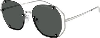 Emporio Armani EA2168 301587 Womens Sunglasses Silver Size 54