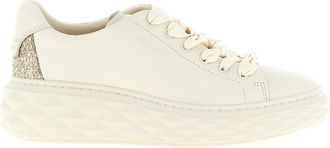 Jimmy Choo London White Lace Up Sneakers