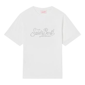MC2 Saint Barth Emilie Cotton T-shirt - female - MC2 Saint Barth - T-Shirts - White - L - Tops