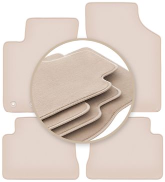 OEM Alfombrillas Beige Premium Para Hyundai Getz Hatchback 2002-2010