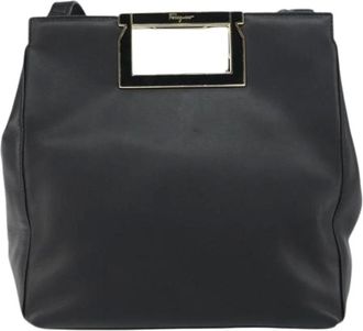 Ferragamo Pre-owned Handbags, female, Black, Size: ONE SIZE Pre-owned Handbag