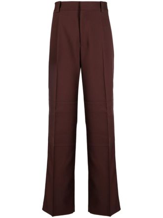 Jil Sander Geplooide pantalon - Rood