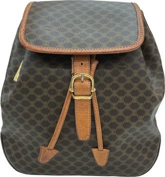 Celine Macadam Brown Pvc Leather Backpack (Pre-Owned)