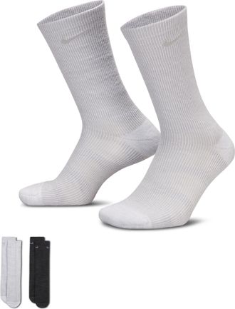 Nike Unisex Everyday Cushioned Crew Socks (2 Pairs) in Multicolor | HV6896-900
