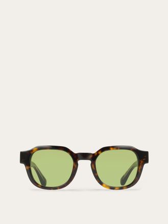 Ferragamo Uomo Occhiali da sole rotondi Marrone